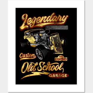 Golden Hot Rod Legendary Performance Posters and Art